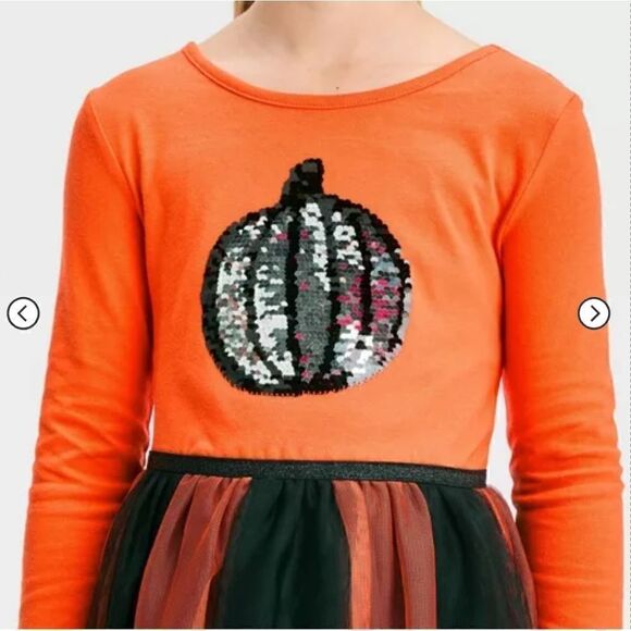 Nwt Girl's Thanksgiving Halloween Pumpkin tutu Dress - Picture 9 of 9